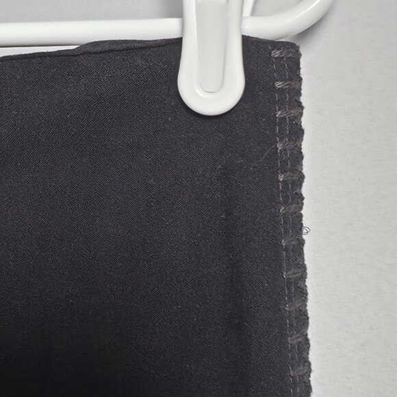 Vintage Divine Skirt Women’s M Black Faux Suede Maxi Long Whipstitch Trim USA - Picture 6 of 10